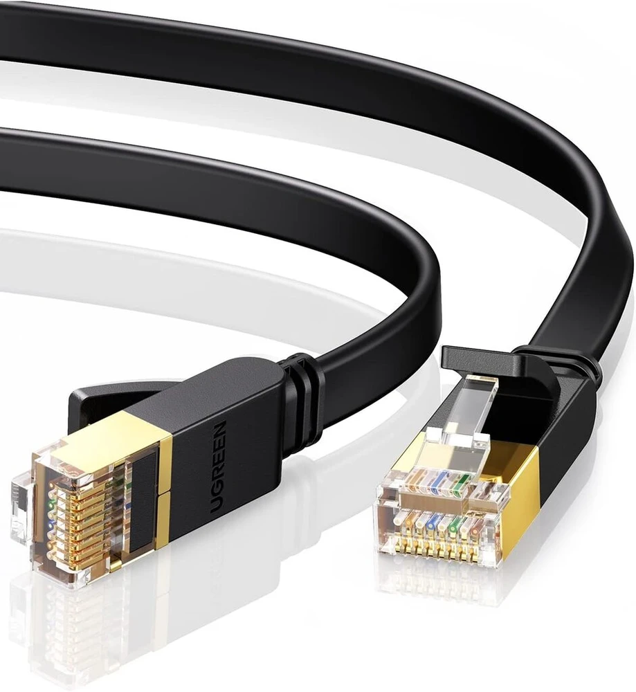 Ugreen Cat 7 Ethernet kabelis 10m, plokščias Rj45 tinklo laidas 10gbps