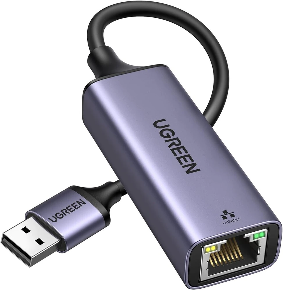Ugreen Usb 3.0 Gigabit Ethernet adapteris, 1000 Mbps, aliuminio