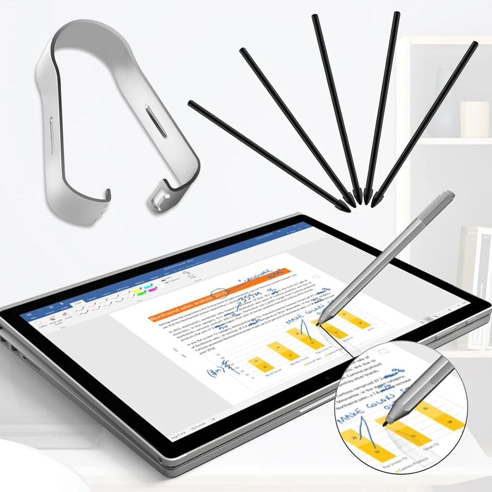 Ukofew 5 vnt. S-pen pakeitimo antgalių rinkinys, S Pen antgaliai su įrankiu, liečiamojo rašiklio S Pen antgaliai, skirti Galaxy Tab S6/s6lite/s7/s8/s9/note10/note20/note10+/note20 Ultra/s21u/s22u/s23u, juodi
