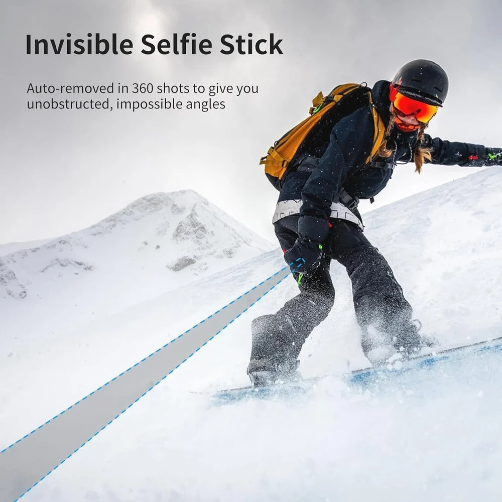 Ulanzi 150 cm asmenukių lazda trikojis, skirtas insta360 go 3/x3/one rs/one x2/one x/go 2/one r/one, tt52 monopodas trikojis, skirtas veiksmo kameroms, suderinamas su dji ir kt.