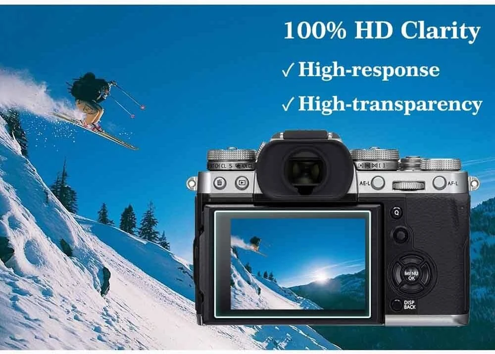 Ulbter fujifilm gfx 100 ii fuji gfx100 ii lcd + viršutinė plėvelė [2+2 vnt.] grūdinto stiklo ekrano apsauga 0,3 mm 9h kietumas, atspari įbrėžimams, pirštų atspaudams, be burbuliukų