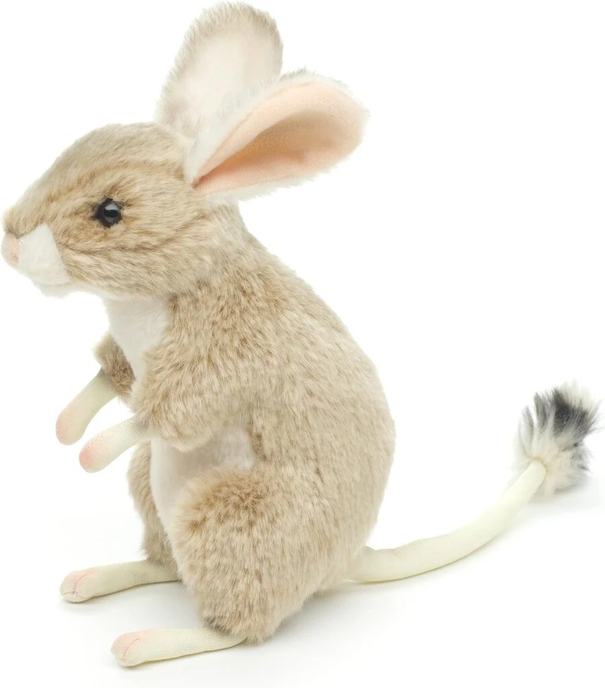 Uni-toys - dykumų šoklioji pelė, stovinti - 17 cm (aukštis) - pliušinė pelė, dykumų pelė - pliušinis žaislas, minkštas žaislas