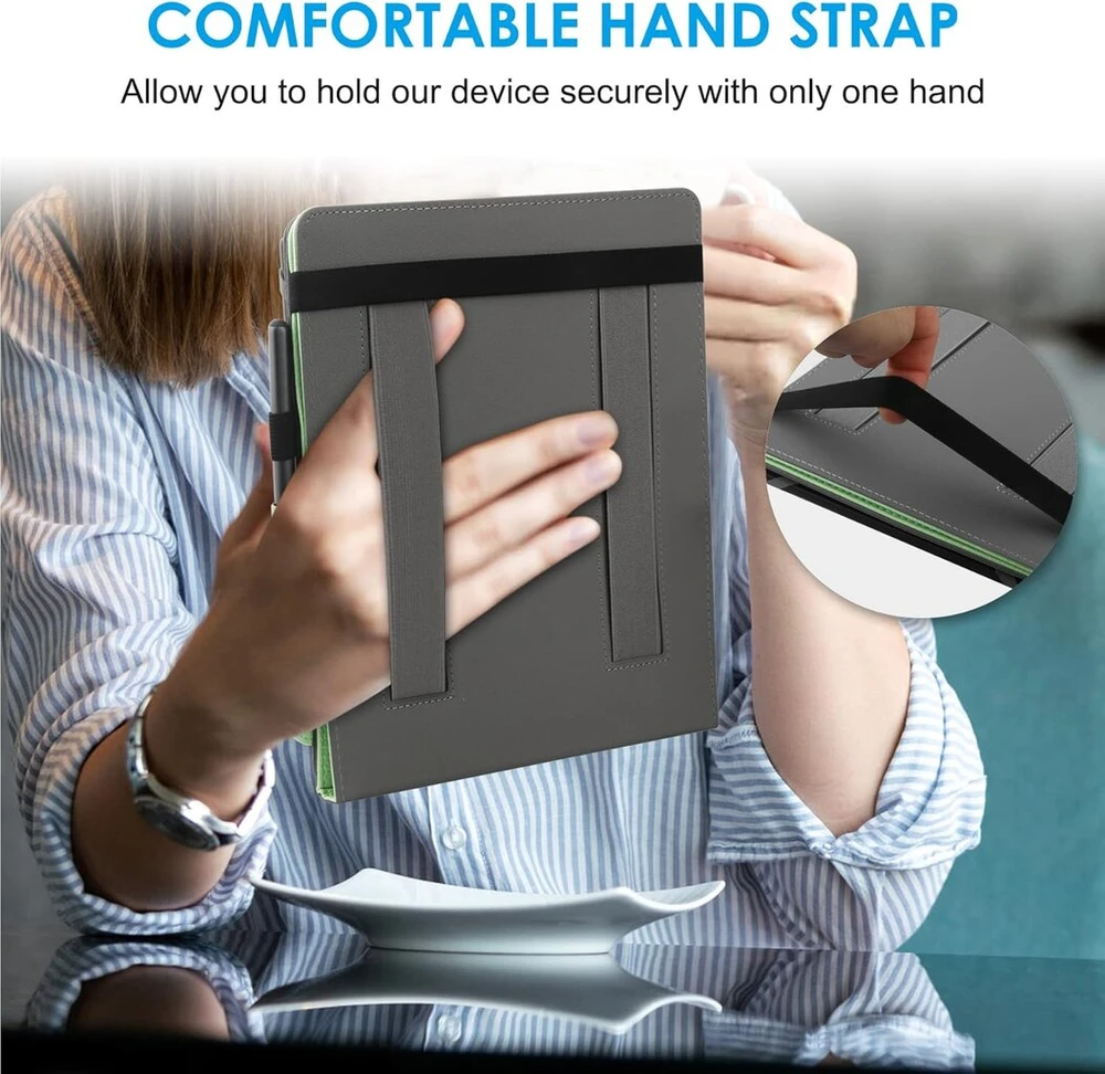 Universali dėklas Kindle Scribe / Kobo Elipsa 10.2-10.3" su stoveliu