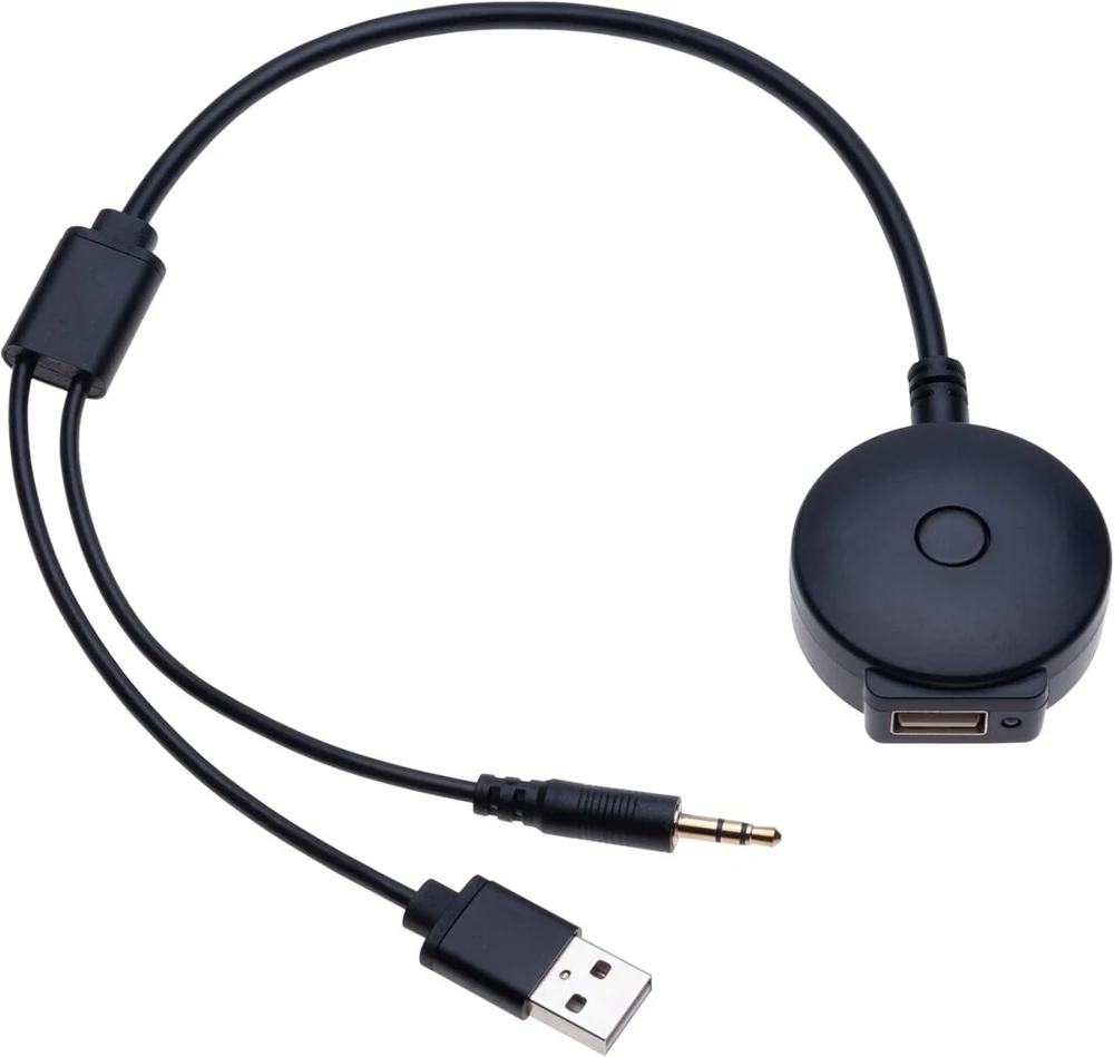 Universalus Bluetooth automobilinis audio kabelis | Usb/3.5mm Aux muzikos sąsajos adapteris, suderinamas su Bmw 1, 2, 3, 5, 6, 7 serijos, X1 X3 X4 X5 X6 E46 ir Mini Cooper R55 R56 R57