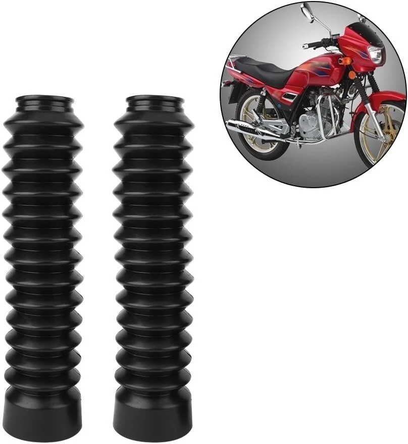 Universalūs priekinės šakės dangteliai phew, 2 x universalūs motociklų dviračių guminiai priekinės šakės dangteliai gaiters gators boots glf