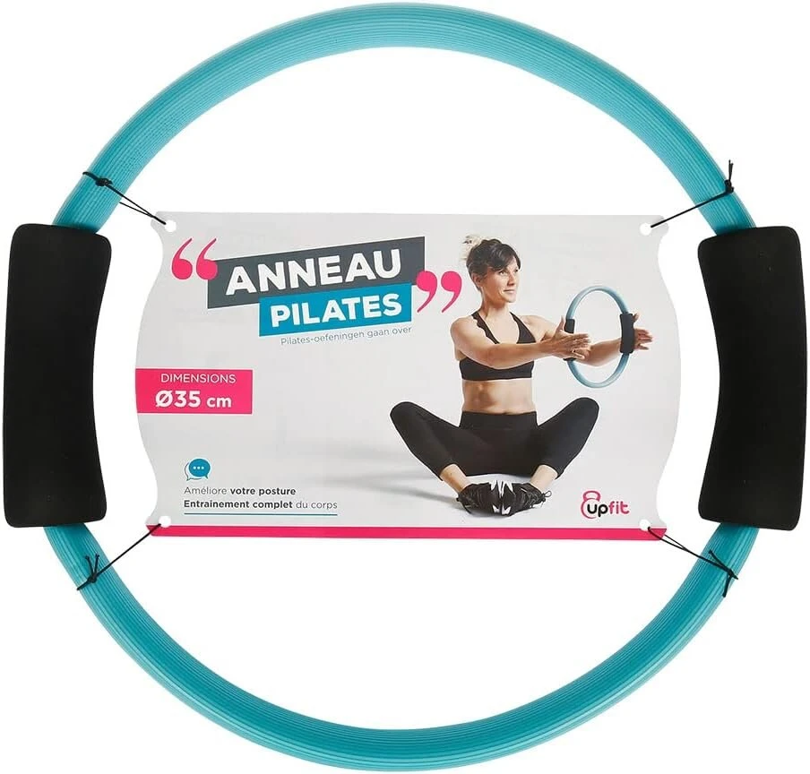Upfit - Pilates žiedas - Skersmuo 35 cm - Leidžia treniruoti laikyseną - Dvi šoninės rankenos, kurios telpa tarp rankų, skirtos visapusiškam viršutinės kūno dalies darbui, Nc