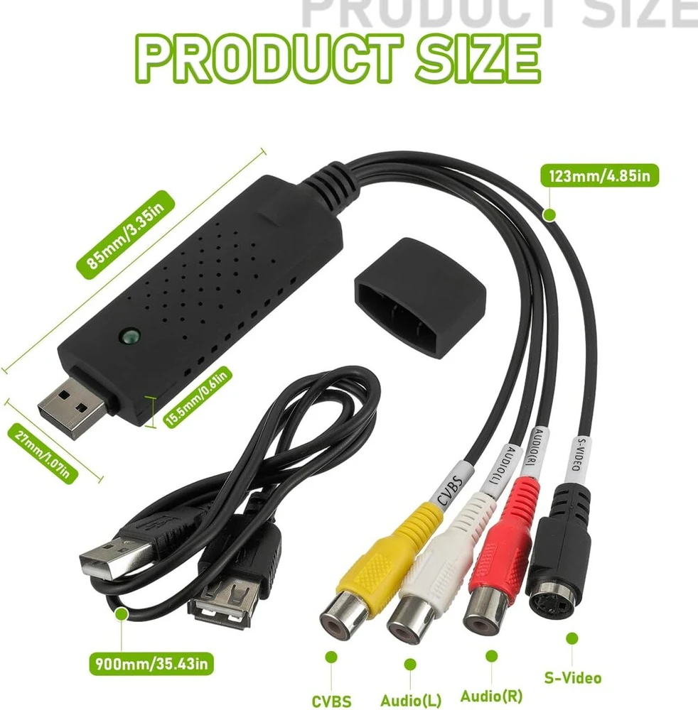 Usb 2.0 vaizdo ir garso įrašymo įrenginys - Vhs į skaitmeninį
