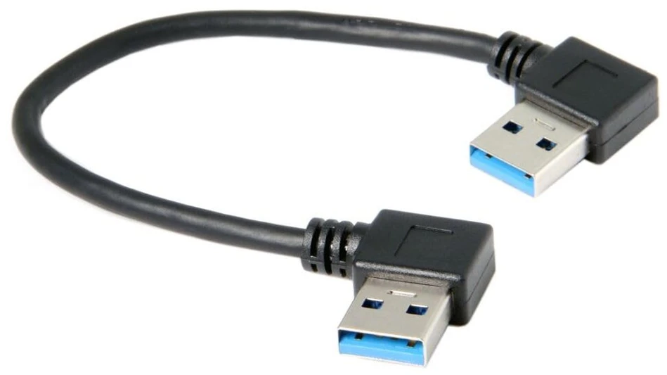 Usb 3.0 Kampinis prailginimo laidas, 90 laipsnių, 0.2m