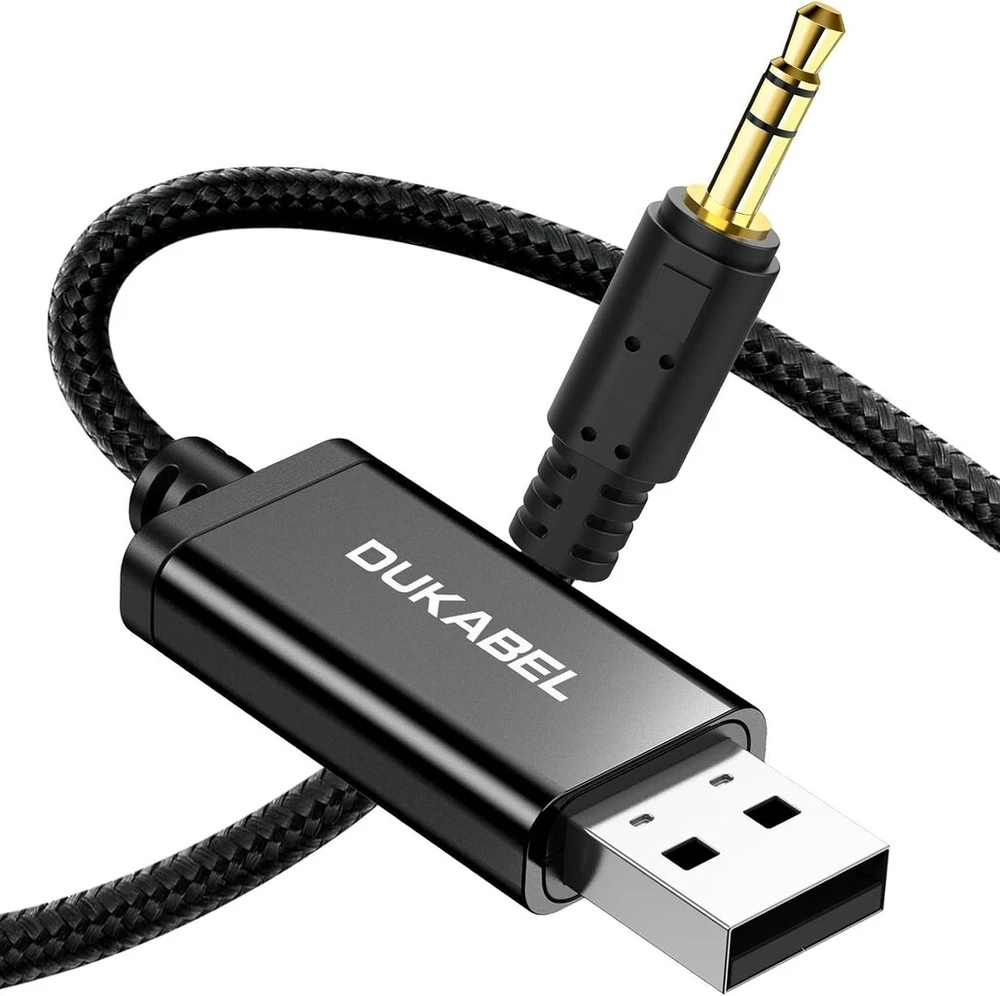 Usb A į 3.5mm stereo jungties laidas, 2.4m