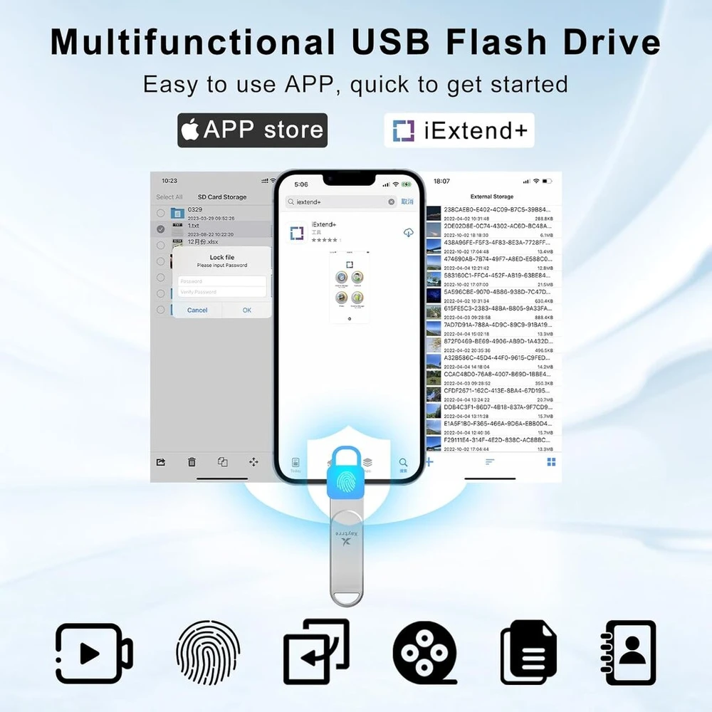 Usb atmintinė, skirta iphone 512 gb, mfi sertifikuota, xaytrre atmintinė 3 viename, atmintinė usb 3.0, nuotraukų atmintinė, flash atmintinė, skirta ios, ipad, otg android mobiliesiems telefonams, nešiojamam kompiuteriui, pc (sidabrinė)