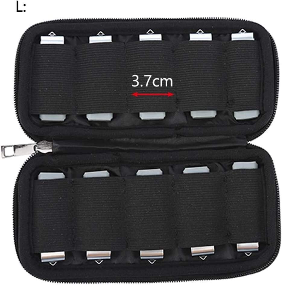 Usb atmintinės laikymo krepšys, neopreninis usb laikiklis, elektroninių priedų organizatorius usb atmintinėms/atmintukams/rašiklių atmintinėms/jump drives (dydis: l 10 grids)