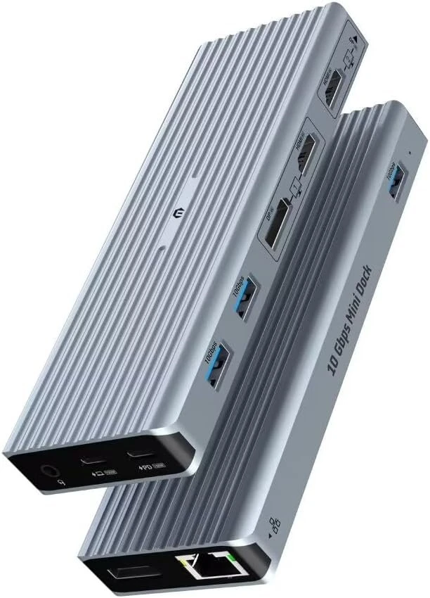 Usb-c 11-in-1 Dokų Stotelė su 2x 4k@60hz Hdmi, 100w Pd