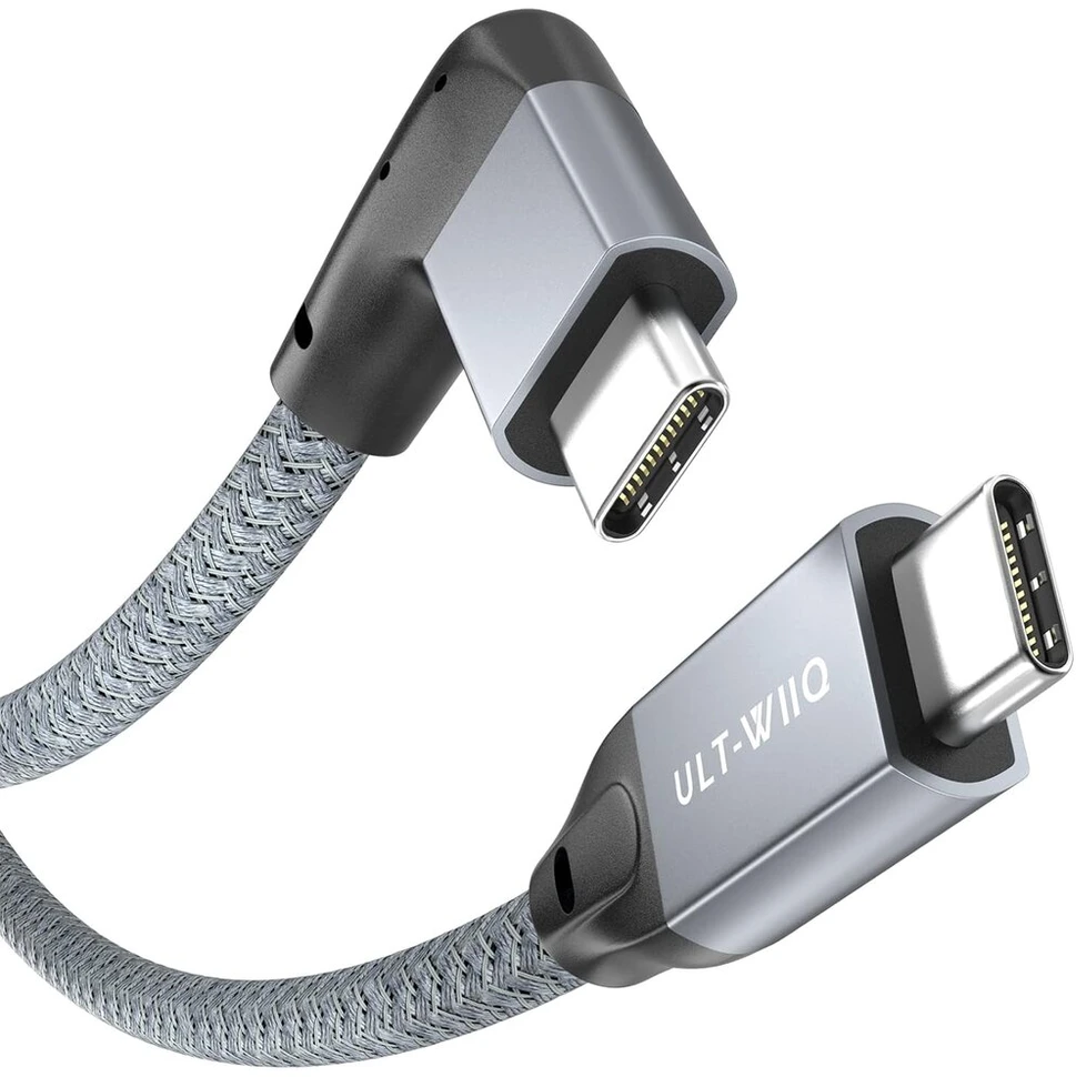 Usb-c 3.2 Gen2x2 Kampinis Laidas 100w 20gbps 0.5m