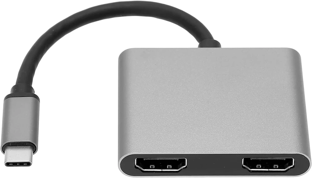 Usb-c 4-in-1 stotelė: 4k Dual Hdmi, Usb 3.0, Pd