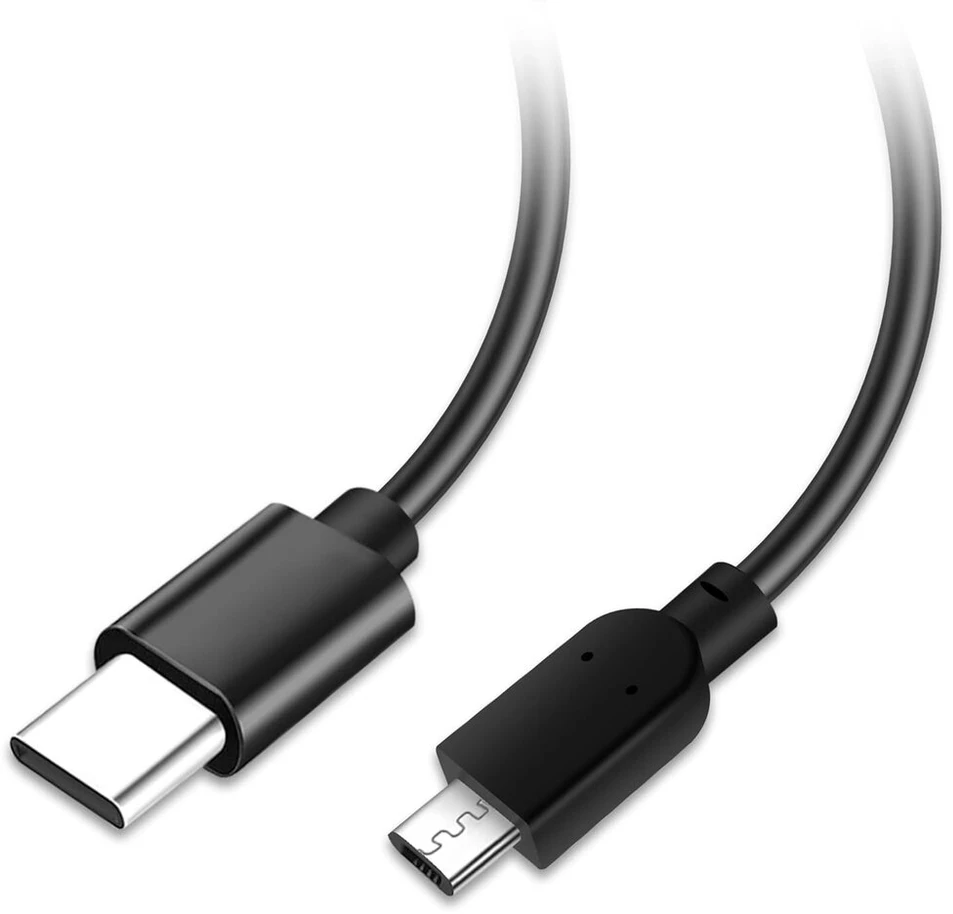Usb-c į Micro Usb 2.0 kabelis (2 vnt.) - 0.3m, greitas įkrovimas ir duomenys