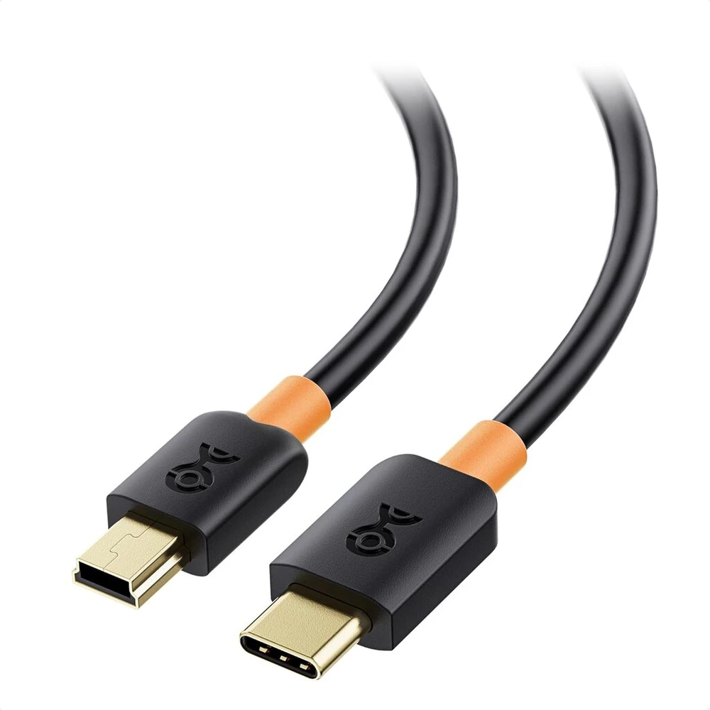 Usb-c į Mini Usb kabelis, 2m, juodas