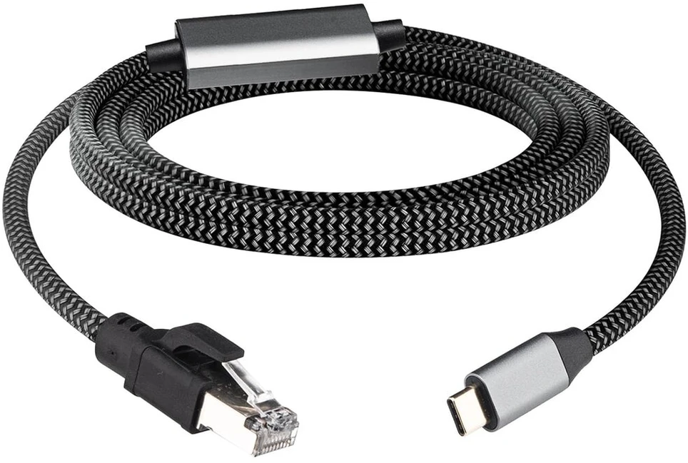 Usb-c į Rj45 tinklo prailginimo laidas, 3m, 1000 Mbps