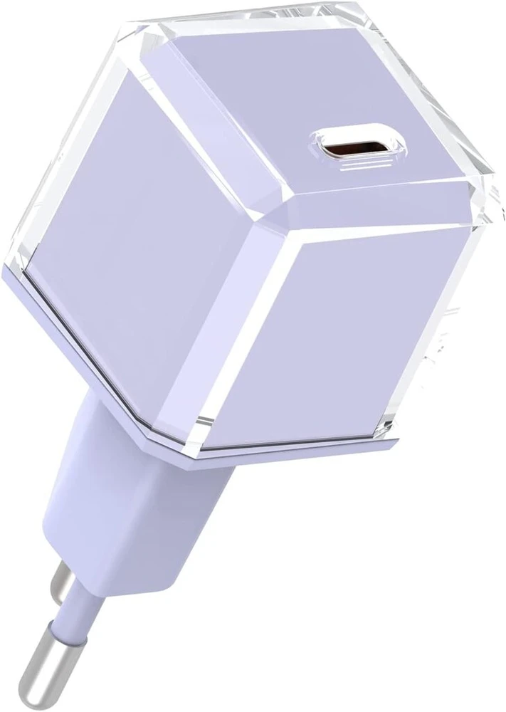 Usb c įkroviklis 20w pd 3.0 greitas mini įkroviklis, skirtas iphone 14/14 pro/14 pro max/13/13 mini/13 pro/13 pro max/12/12 mini, galaxy/pixel 4/3, ipad pro/air ipad mini, be kabelio (levandų spalvos)