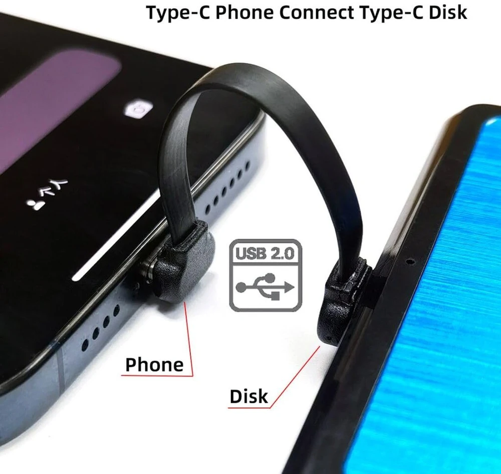 Usb-c Kampinis 90° Kabelis 70mm, 65w Greitas Įkrovimas, Duomenų Perdavimas
