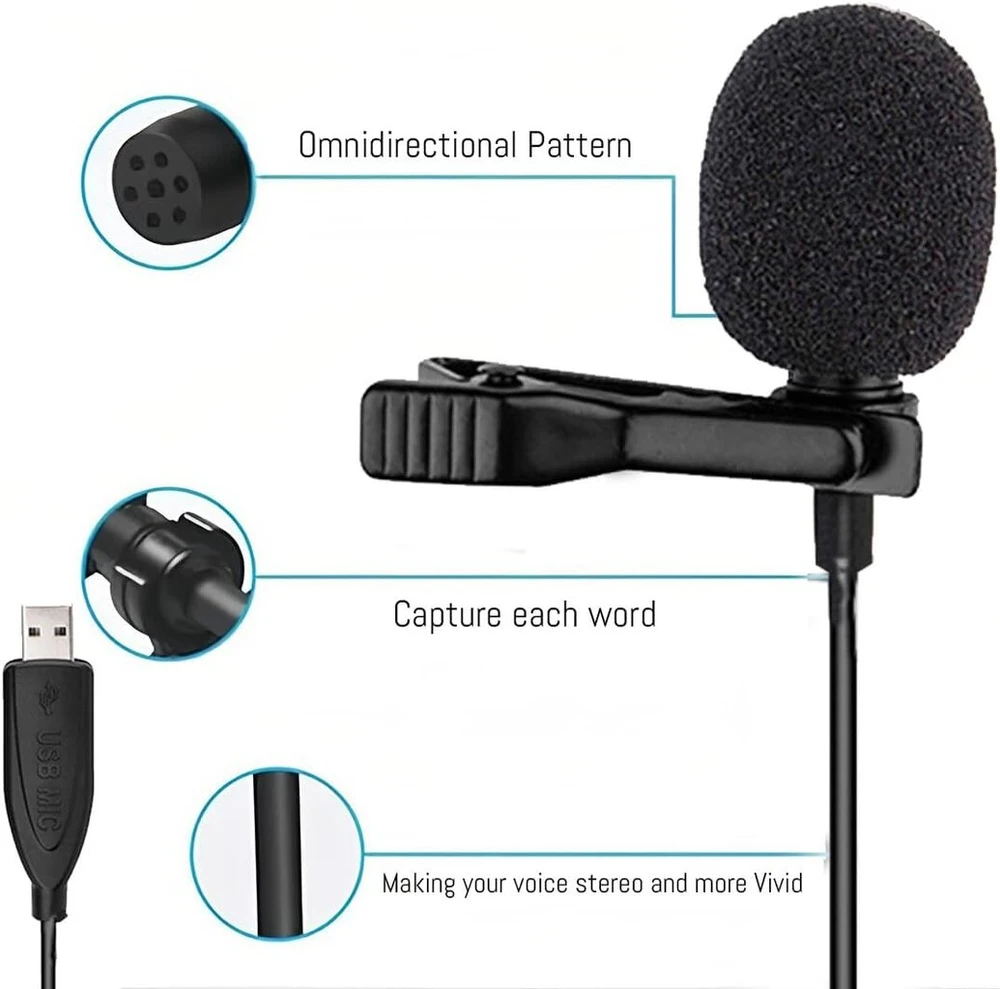 Usb mikrofonas atvartas, 1.5m pc daugiakryptis kondensatorinis atvartas mikrofonas, atlapinis mikrofonas kompiuteriui, mac, nešiojamam kompiuteriui, youtube, skype, įrašymui, interviu, podcast'ams, žaidimams (plug & play)