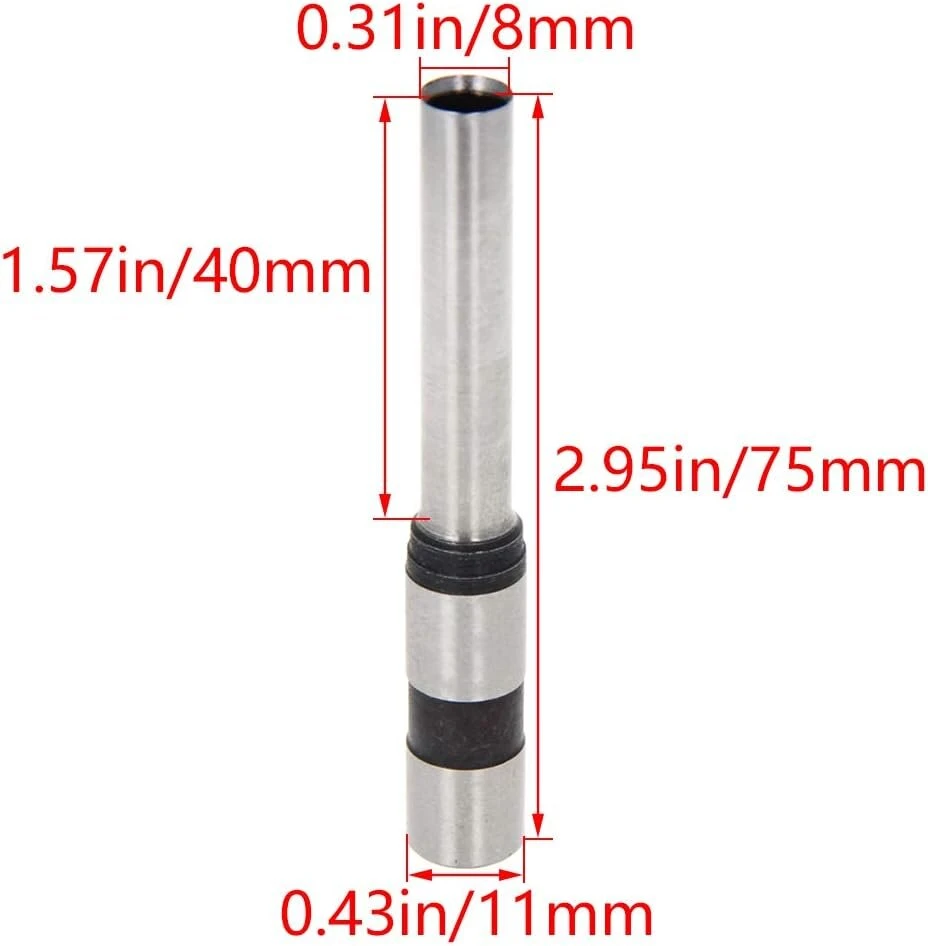 Utoolmart 8 mm popieriaus perforatorius tiesiu kotu tuščiavidurės kameros grąžto įrankis skylės perforavimo mašina 1 vnt.