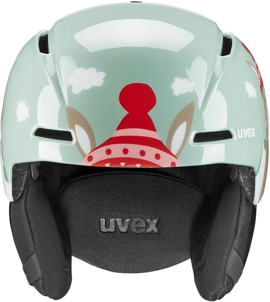 Uvex Viti - lengvas slidinėjimo šalmas vaikams - individualus dydžio reguliavimas - optimizuota ventiliacija - Jade Lama - 51-55 cm