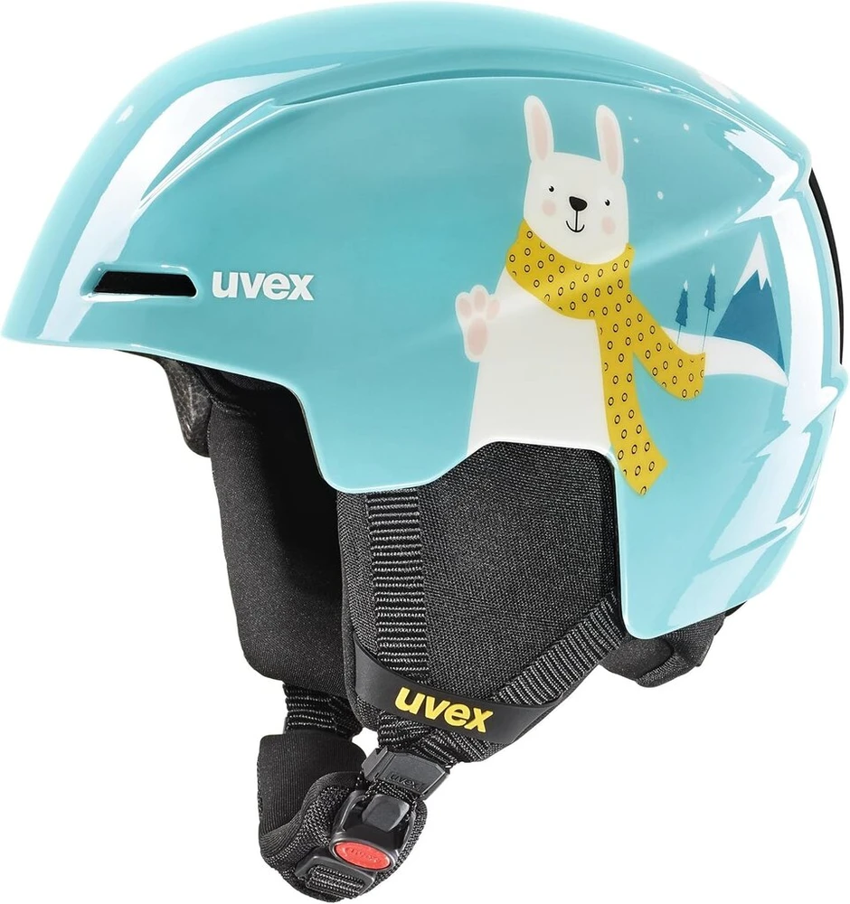 Uvex Viti - lengvas slidinėjimo šalmas vaikams - individualus dydžio reguliavimas - optimizuota ventiliacija - turkio spalvos triušis - 51-55 cm