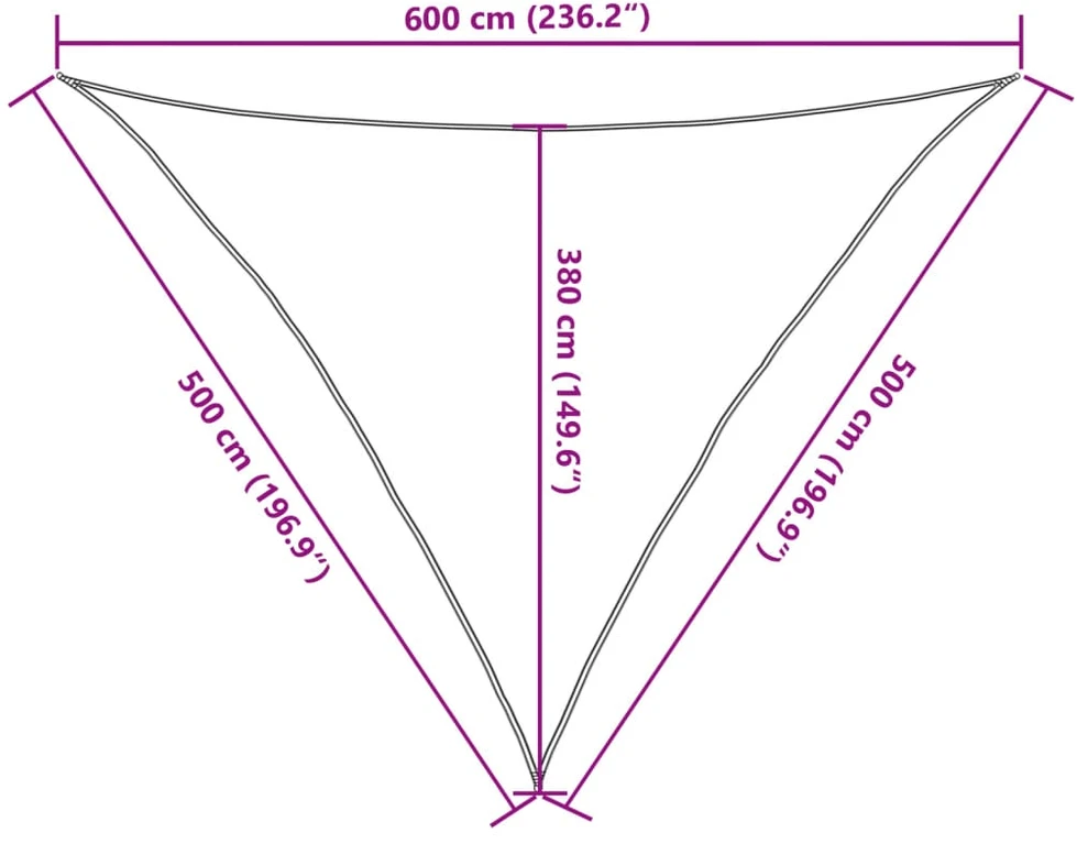 Uždanga nuo saulės, rudos spalvos, 5x5x6m, HDPE, 160g/m²