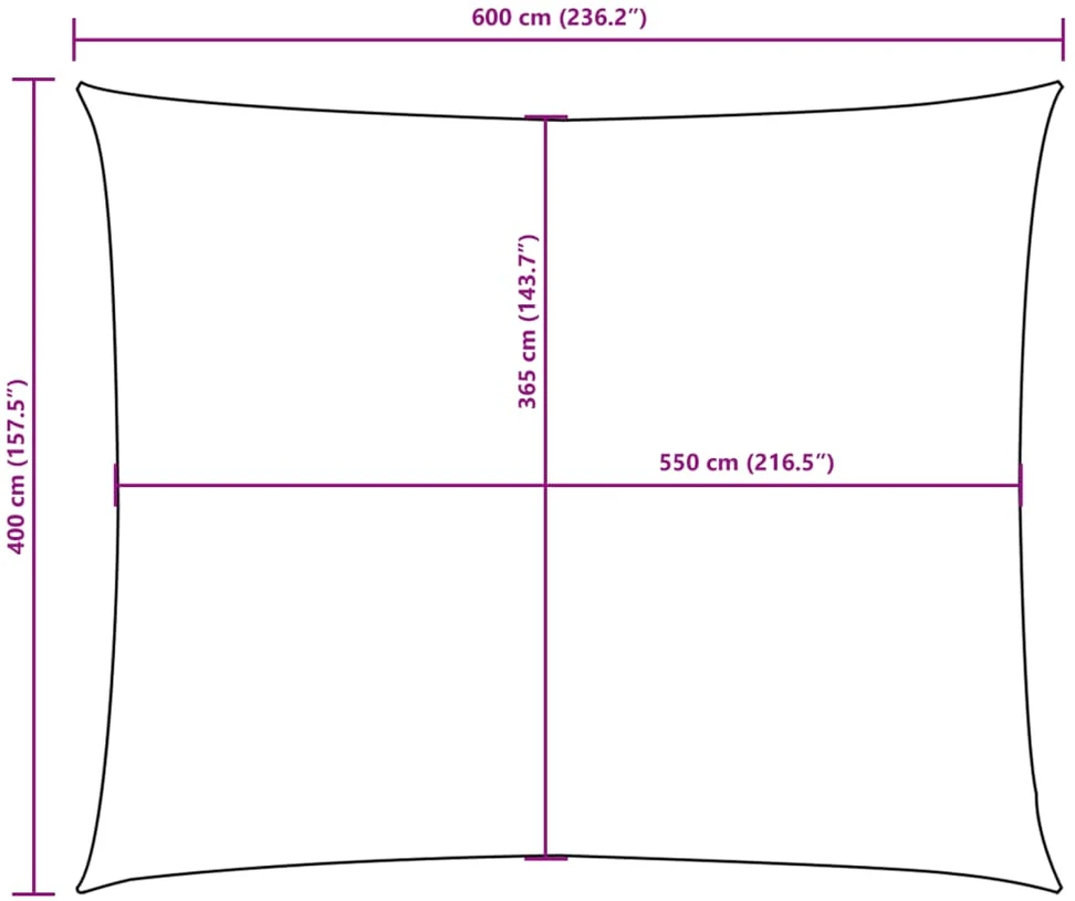 Uždanga nuo saulės, žalia, 4x6m, oksfordo audinys, stačiakampė