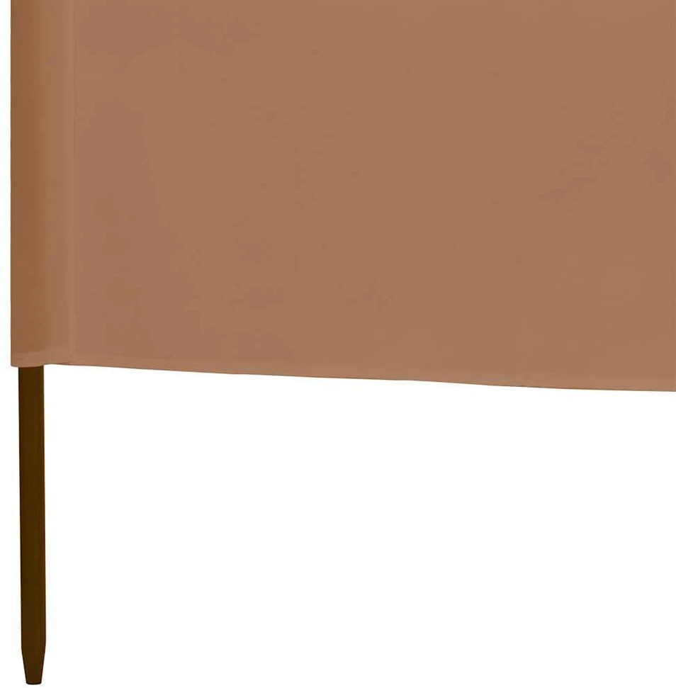 Uždanga nuo vėjo, 3 plokštės, taupe spalvos, 400x80cm, audinys