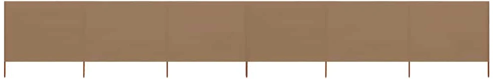 Uždanga nuo vėjo, 6 plokštės, taupe sp., 800x80cm, audinys