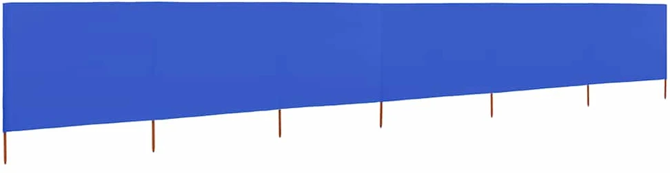 Uždanga nuo vėjo, 6 plokštės, žydra, 800x120cm, audinys
