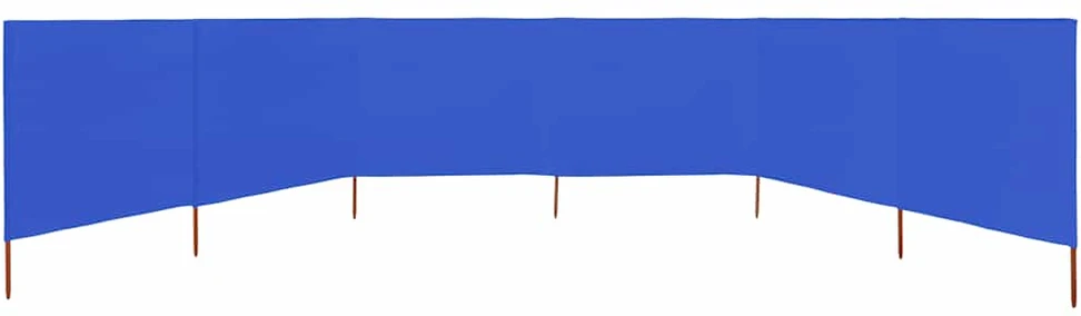 Uždanga nuo vėjo, 6 plokštės, žydra, 800x160cm, audinys