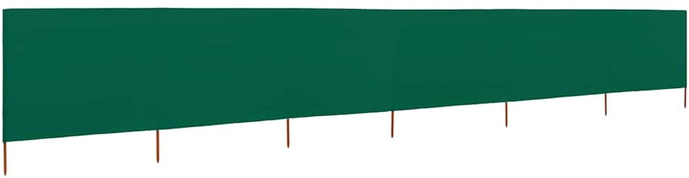 Uždanga nuo vėjo, žalia, 800x120cm, audinys, 6 plokštės