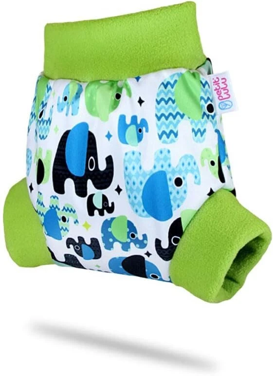 Užtraukiamos kelnaitės dydis Xs (2,5–4,5kg) sauskelnėms (baby elephants (mėlynas), baby elephants (mėlynas)
