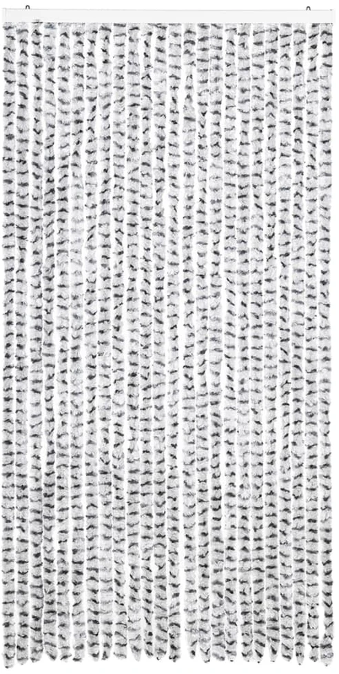 Užuolaida nuo vabzdžių, šviesi/tamsi pilka, 100x220cm, šenilis