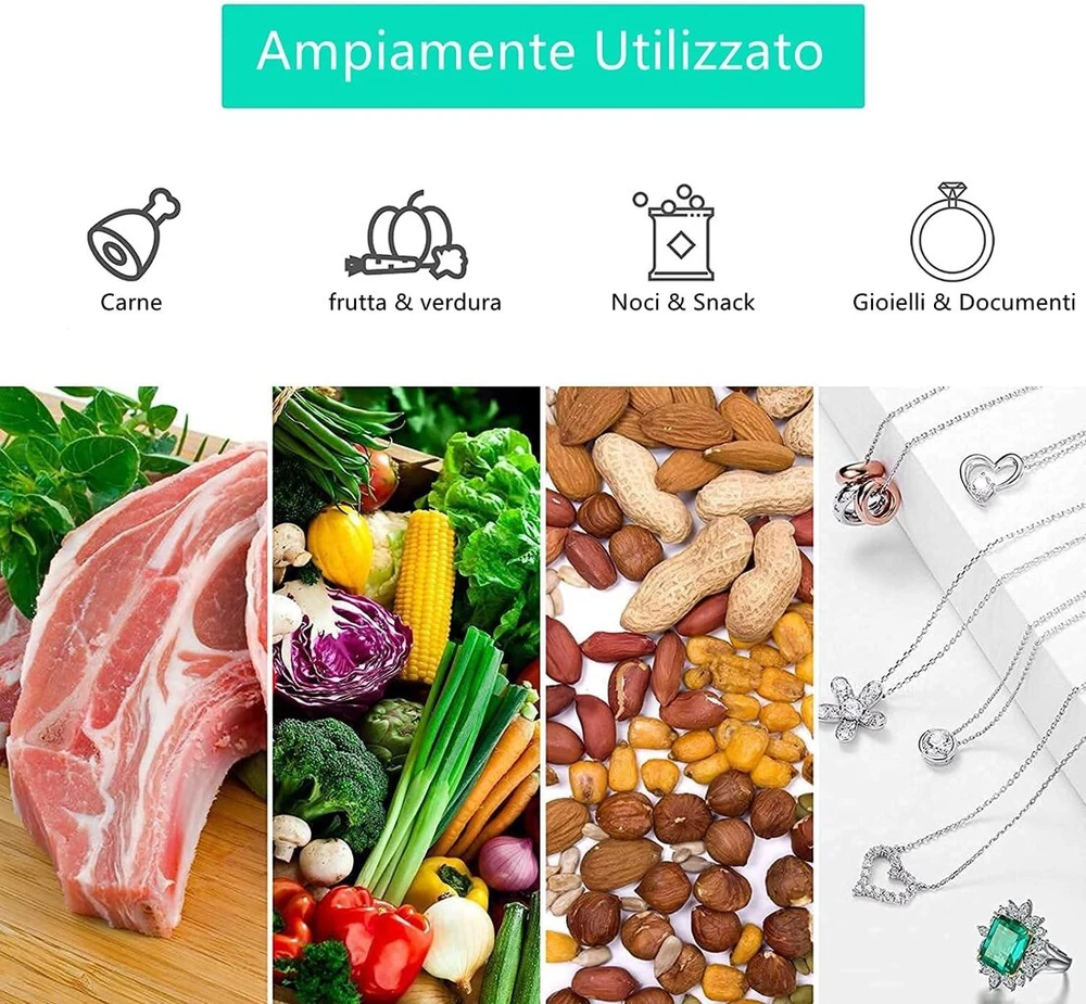 Vacuum Sealer automatinis maisto vakuumatorius, maisto vakuumavimas, Led indikatoriai, šlapio ir sauso maisto režimas