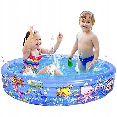 VAIKIŠKAS BASEINAS 3 ŽIEDAI WATER WORLD, talpa: 165 l, amžius 2-6 metai