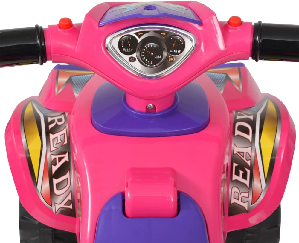 Vaikiškas džipas su garsu ir šviesomis, rožinis ir violetinis