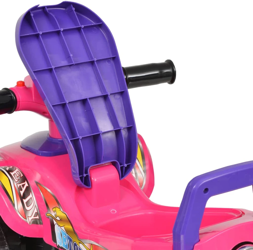 Vaikiškas džipas su garsu ir šviesomis, rožinis ir violetinis