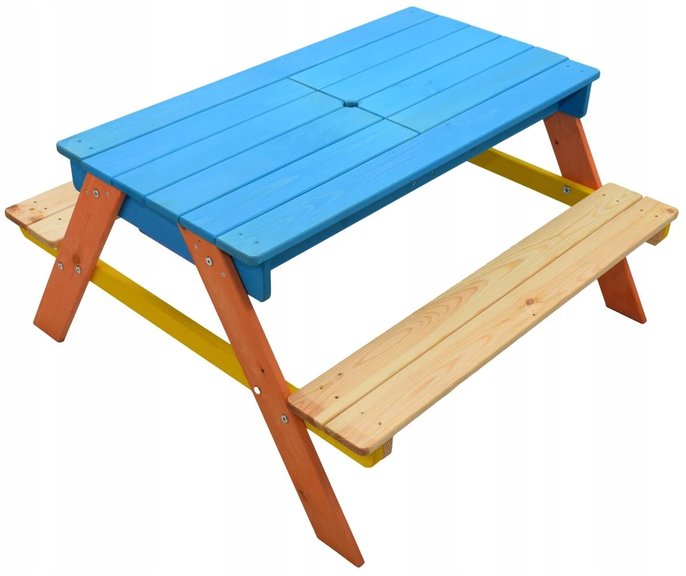 Vaikiškas pikniko rinkinys su medinėmis talpomis