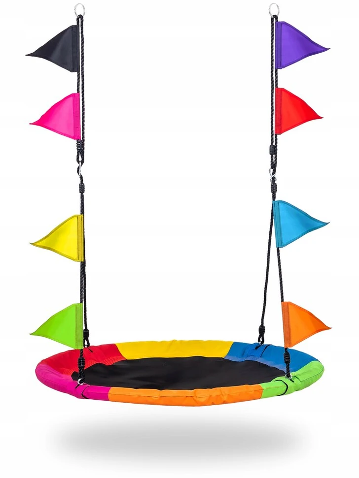 Vaikiškos SŪPYNĖS sodui, GANDRALIZDIS DIDELIS 110 CM XXL vaikams 150K