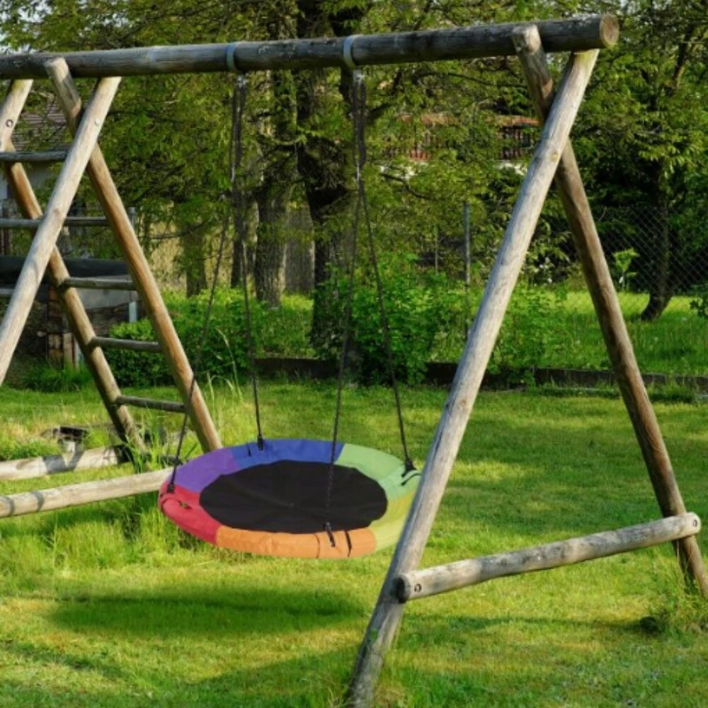 Vaikų sūpynės "gandriuko lizdas" – tvirtos, spalvingos, Xl dydžio