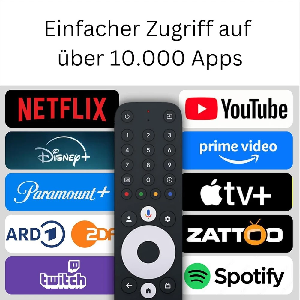 Vaizdo grotuvas Kinhank Android Tv Box G1, 4k Car Hdr Smart Box Android 14 Tv suderinamas su Google Netflix 4k Dolby Vision Digtal Plus, 4gb Ram 32gb Rom, Wifi 6, Bt 5.0, Av1, Android Box su Ethernet Voice