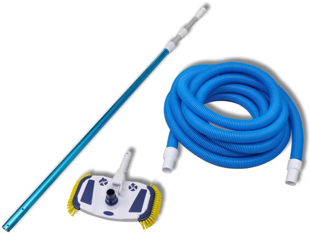 Vakuuminis Siurblys Baseino Valymui su Teleskopine Rankena ir Žarna