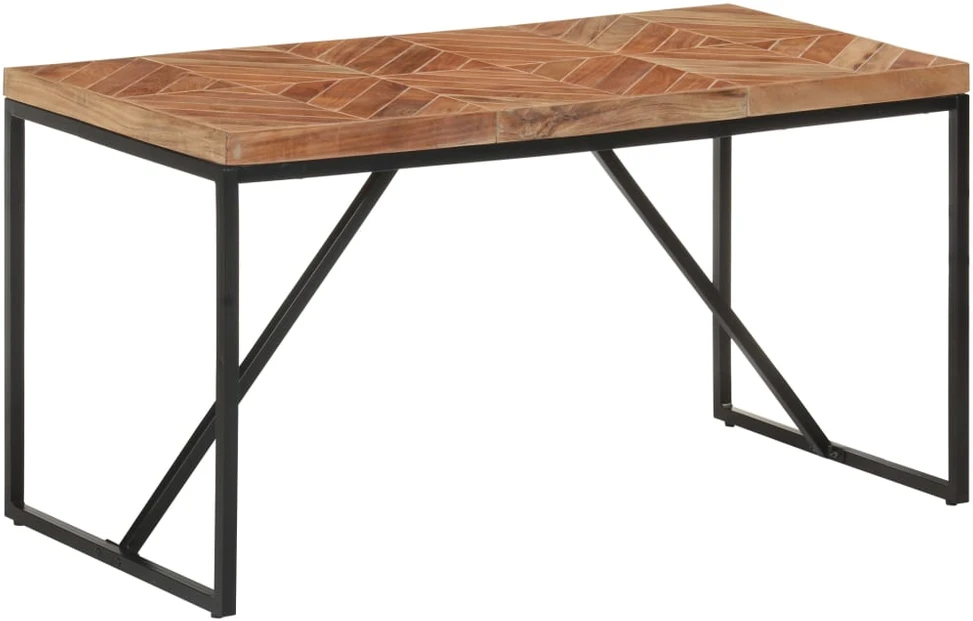 Valgomojo stalas, 140x70x76cm, akacija ir mango mediena