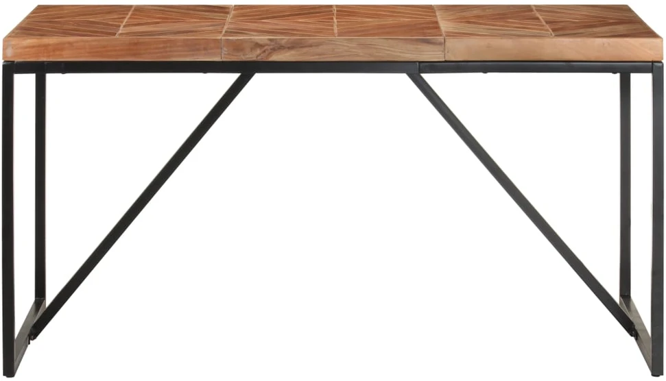 Valgomojo stalas, 140x70x76cm, akacija ir mango mediena
