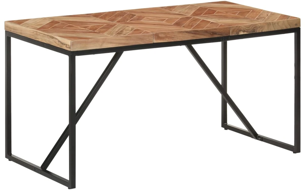 Valgomojo stalas, 140x70x76cm, akacija ir mango mediena