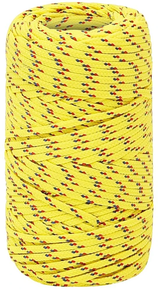 Valties virvė, geltonos spalvos, 2mm, 500m, polipropilenas