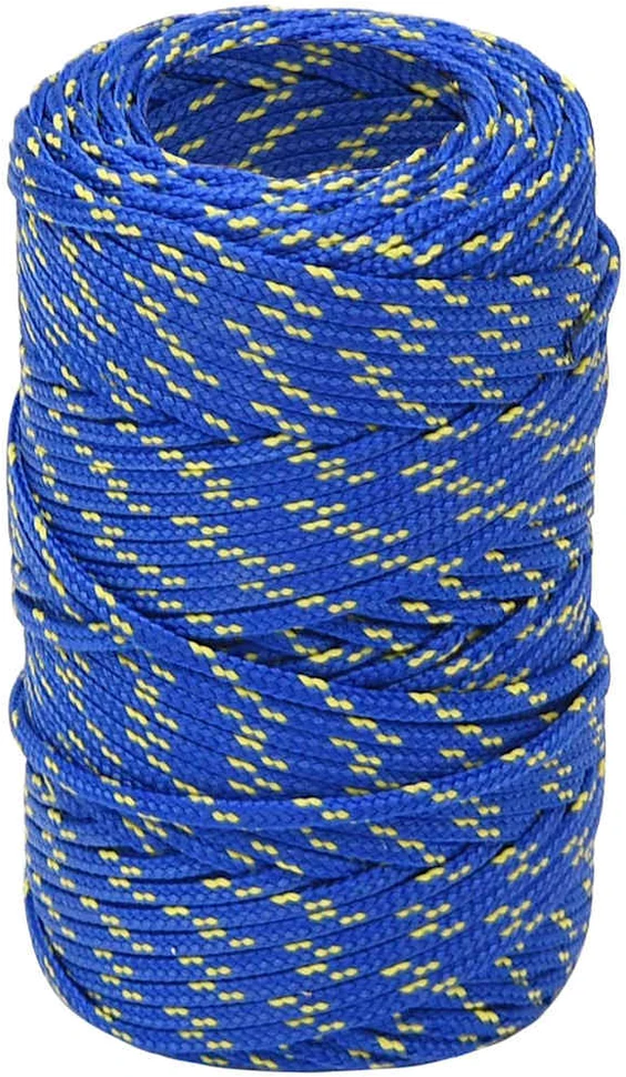 Valties virvė, mėlynos spalvos, 2mm, 250m, polipropilenas